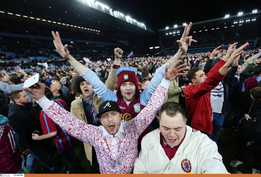 L&#39;Aston Villa batte 2-0 il West Bromwich in FA Cup e accede alla semifinale di Wembley. Reuters